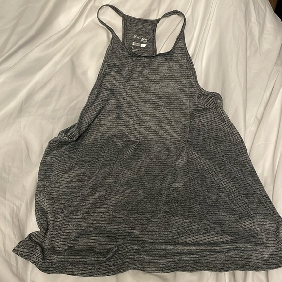 Grey striped workout tank - Picture 1 of 5
